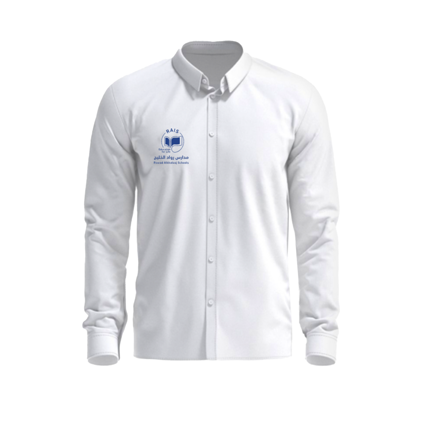 white long-sleeved shirt