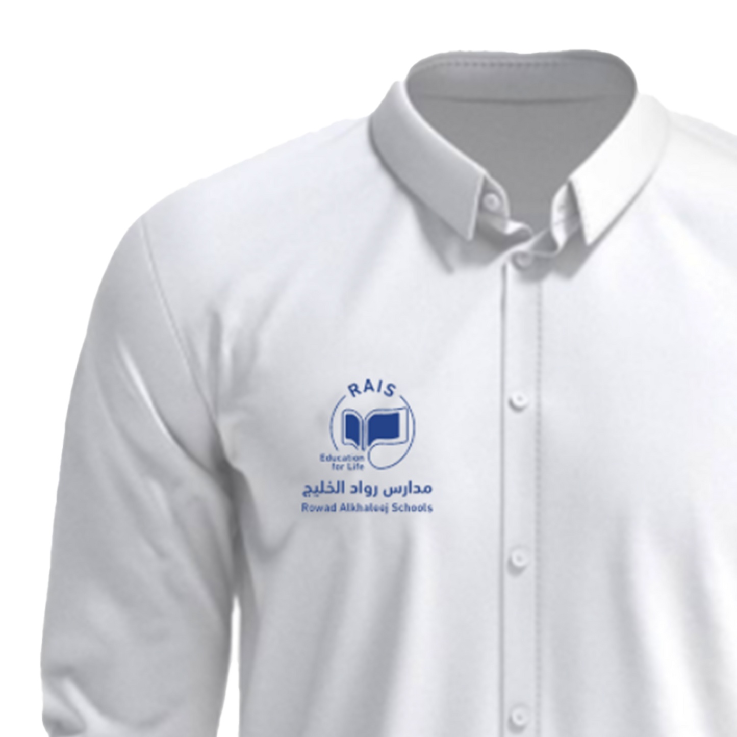 white long-sleeved shirt