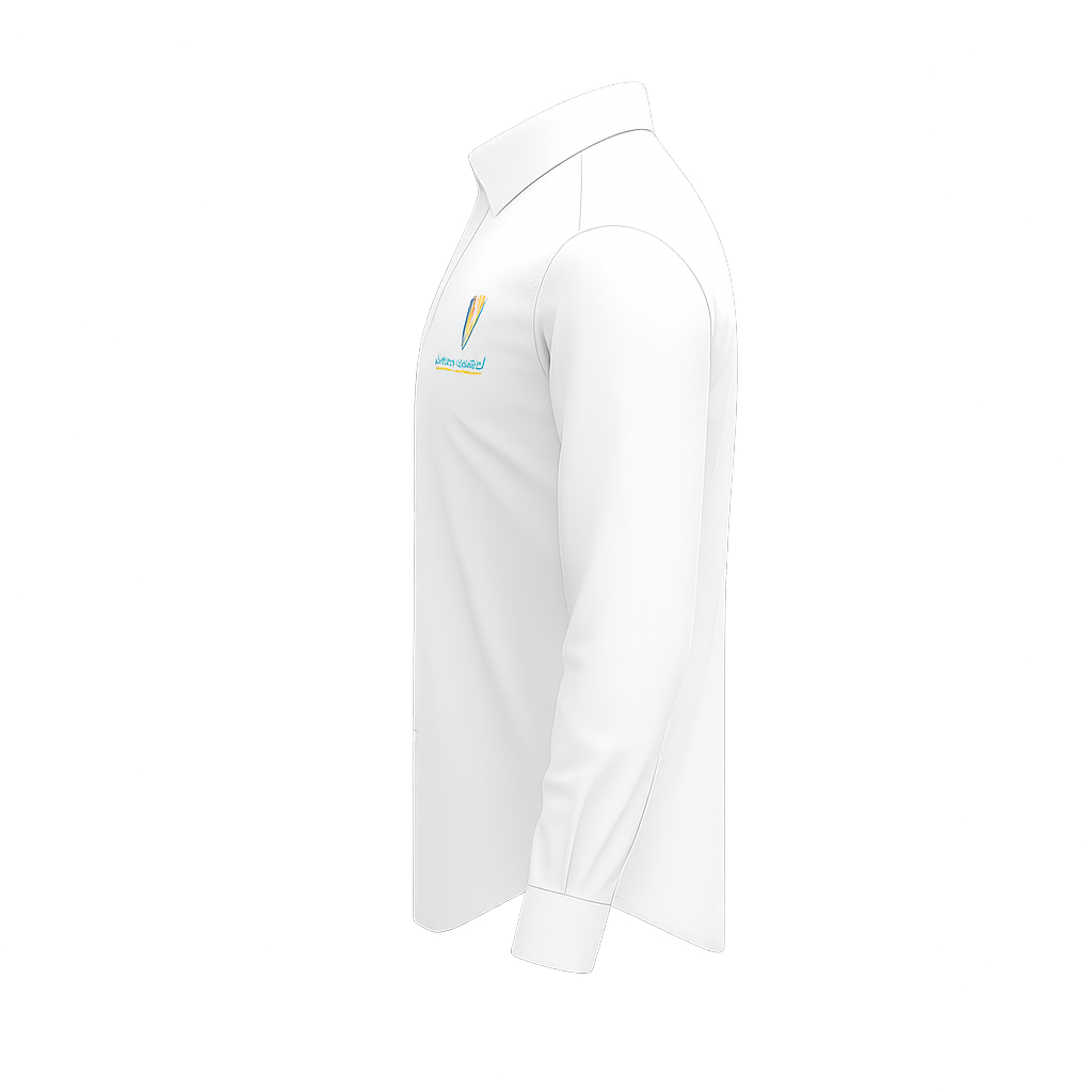 white long-sleeved shirt