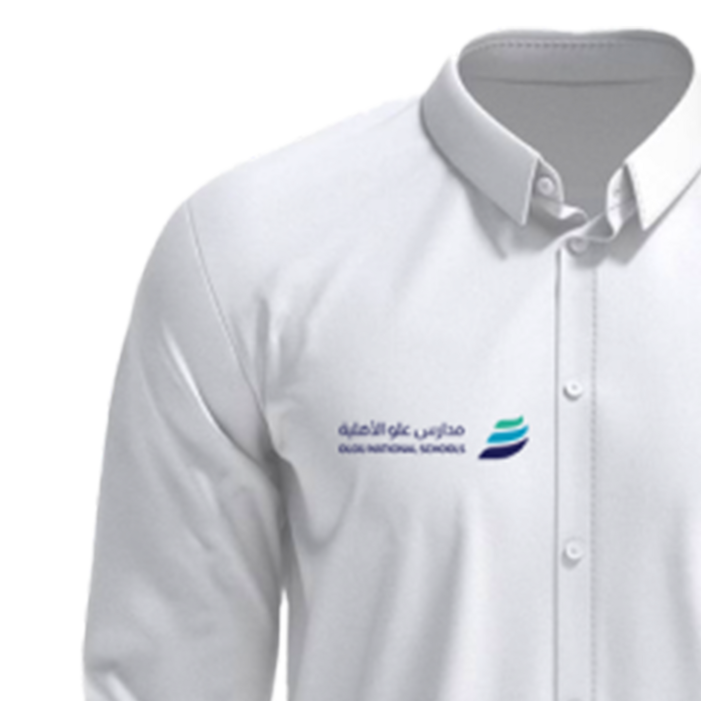 white long-sleeved shirt