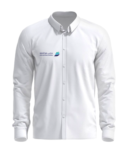white long-sleeved shirt